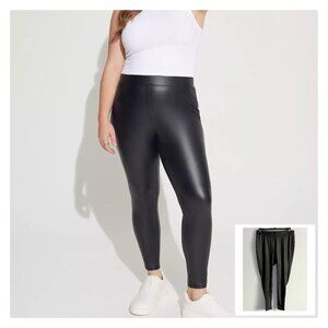 Torrid Full Length Signature Waist Faux Leather Legging Sz 1X